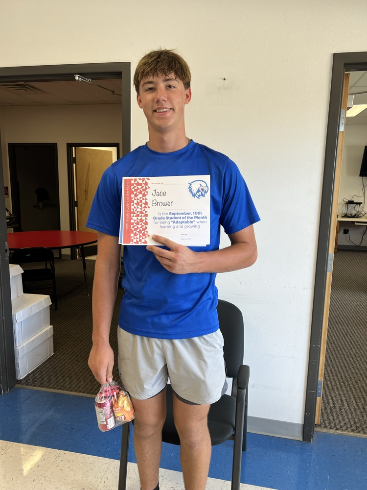 High school student of the month assembly