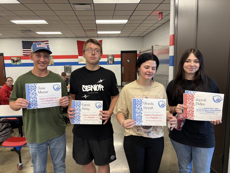 High school student of the month assembly