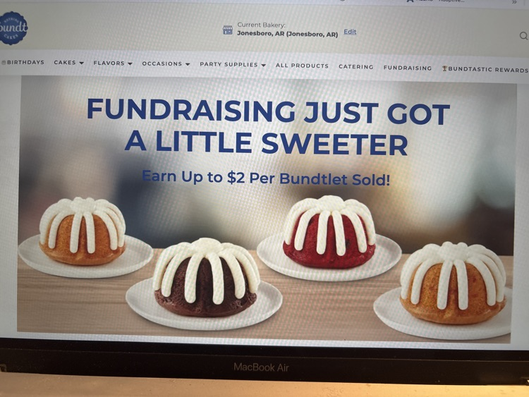 bundt cake fundraiser