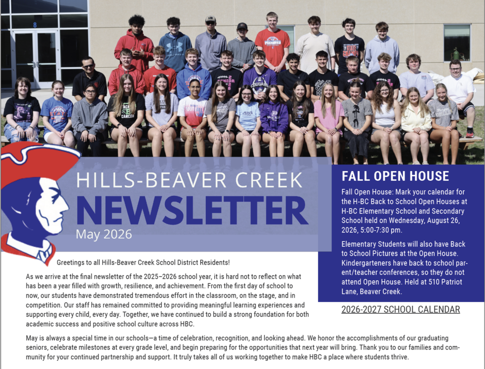 Newsletter Promo May