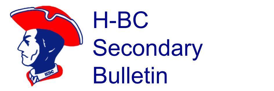 Secondary Bulletin Header