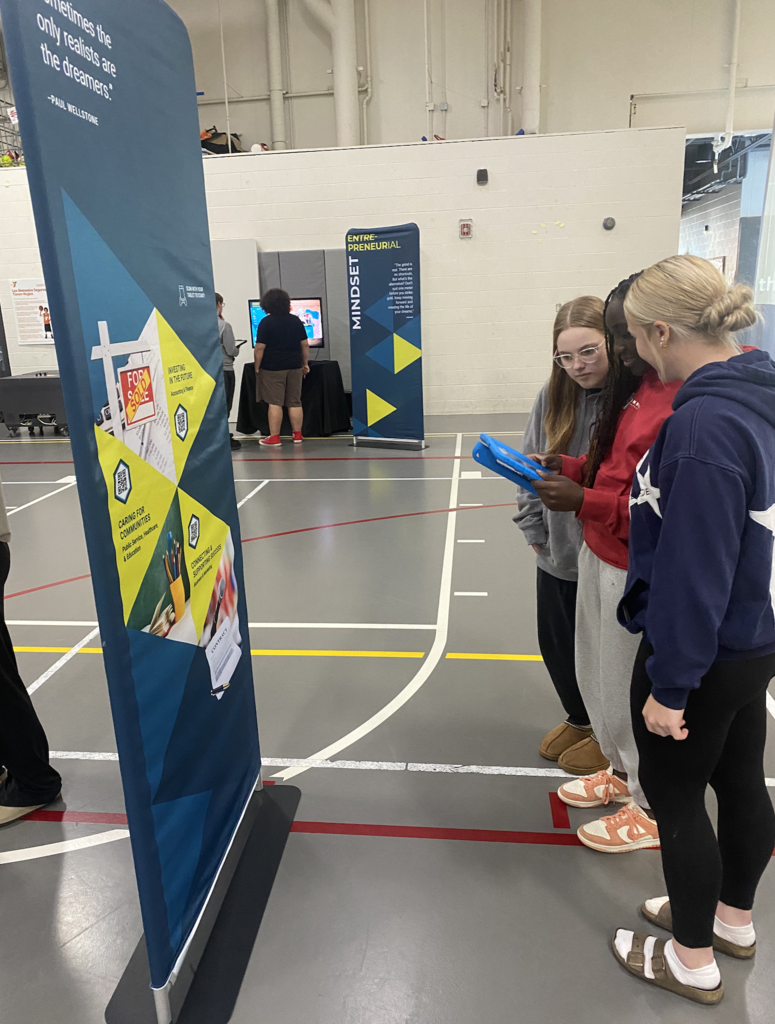 Students exploring career opportunity