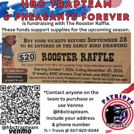 Trap Shooting Rooster Raffle Info
