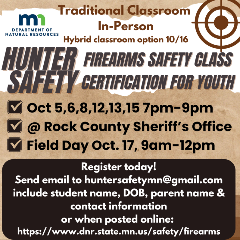 Hunter Safety Class Brochure