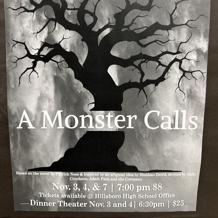 Last Performance of A Monster Calls on Friday at 7:00.