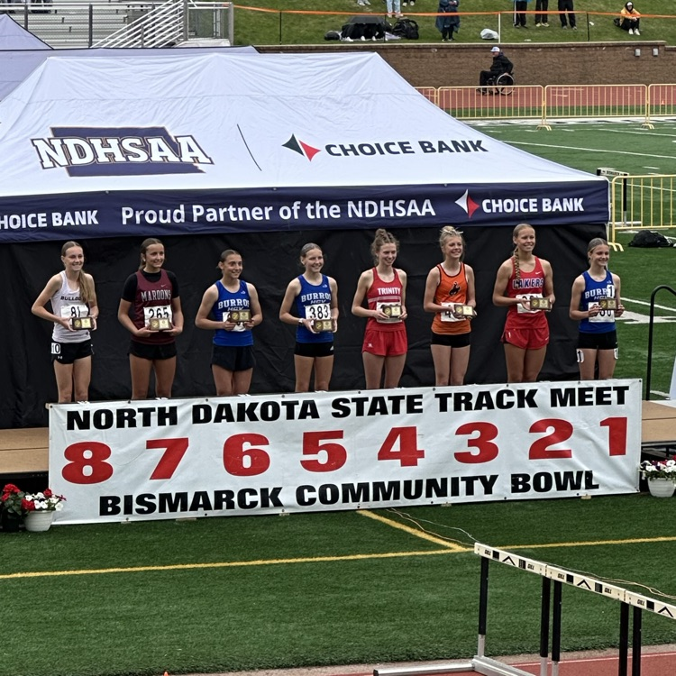 Girls 3,200 Meter Run Results from State Track