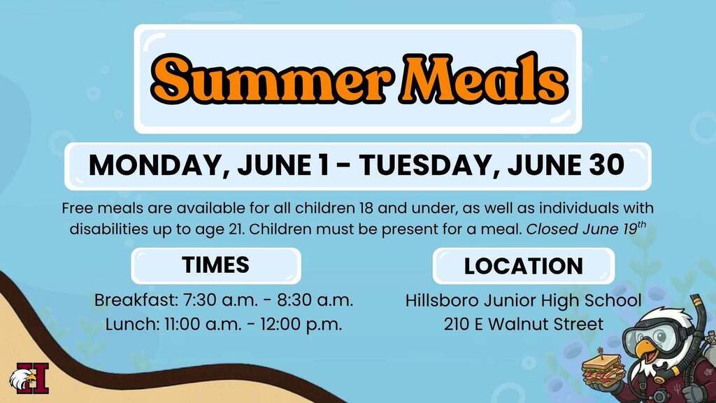 Summer Meals - Monday, June 1 - Tuesday, June 30