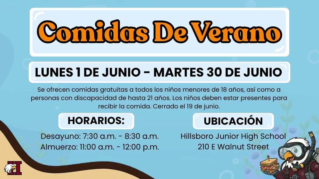 Comidas de Verano - Lunes 1 de Junio - Martes 30 de Junio