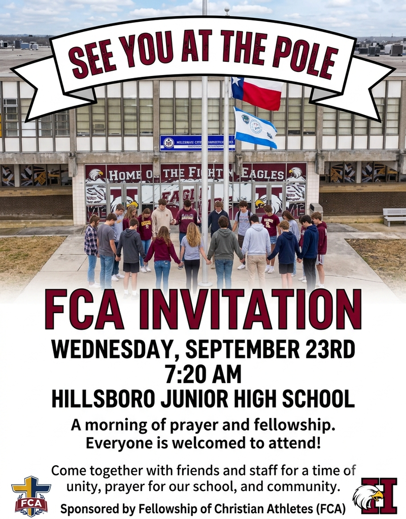 HJHS See You at the Pole Information 9/23/26 7:20am