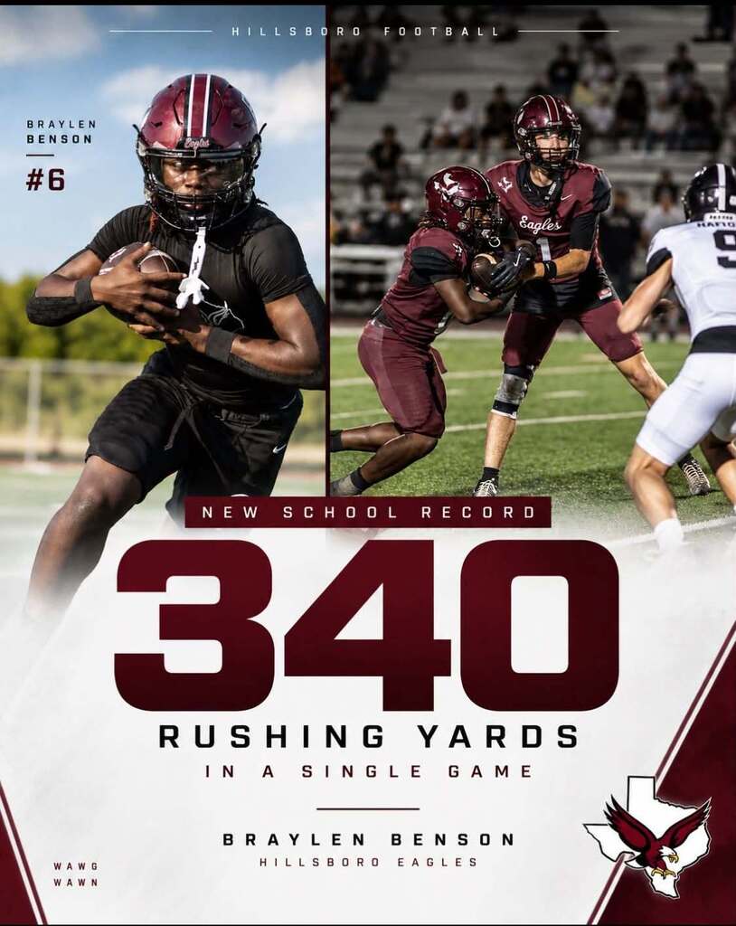 Braylen Benson Earns New School Record for Rushing Yards
