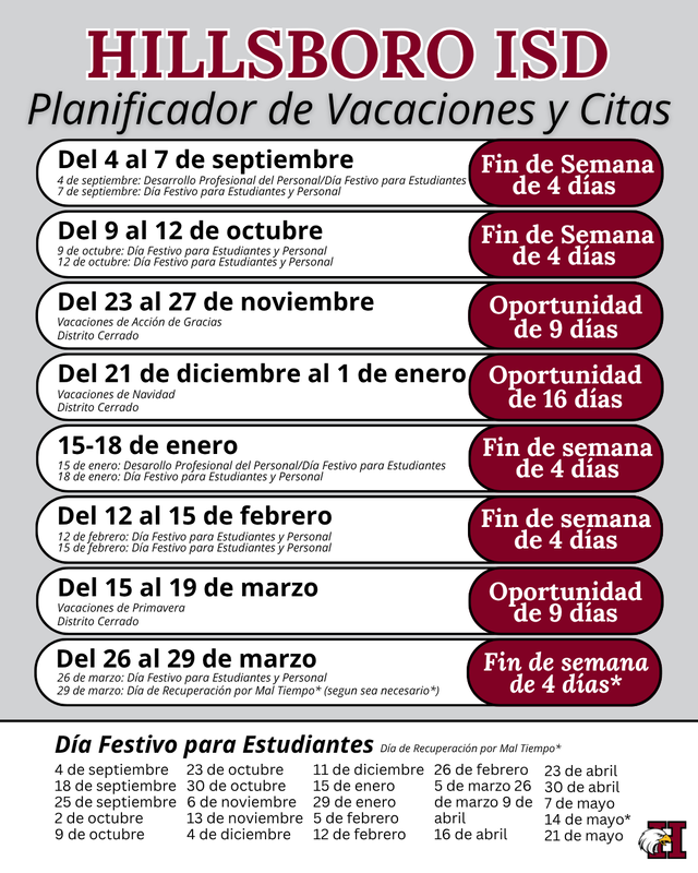 Planificiado de Vacaciones y citas
