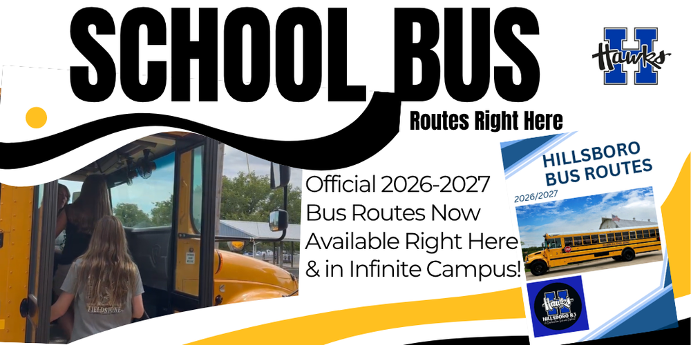 2026-2027 School Bus Routes are Now Available Right Here and in Infinite Campus