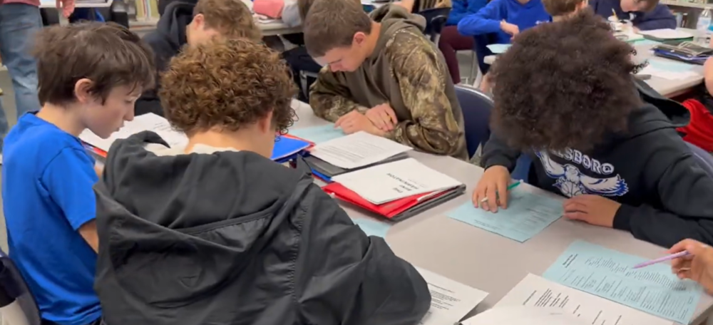 Eighth Graders Choose Classes for their Freshman Year