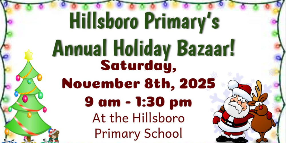 Holiday Bazaar Happening on November 8th at Primary School