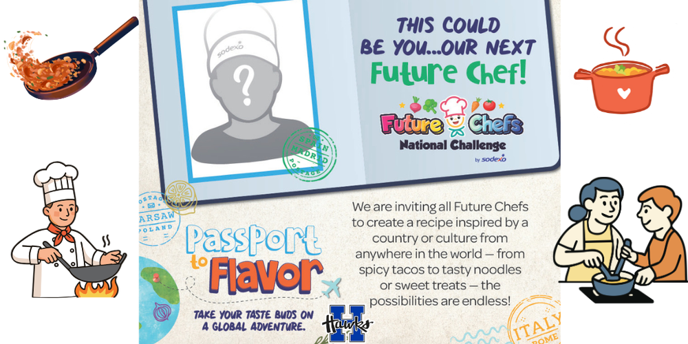 Passport to Flavor image. Be a future chef