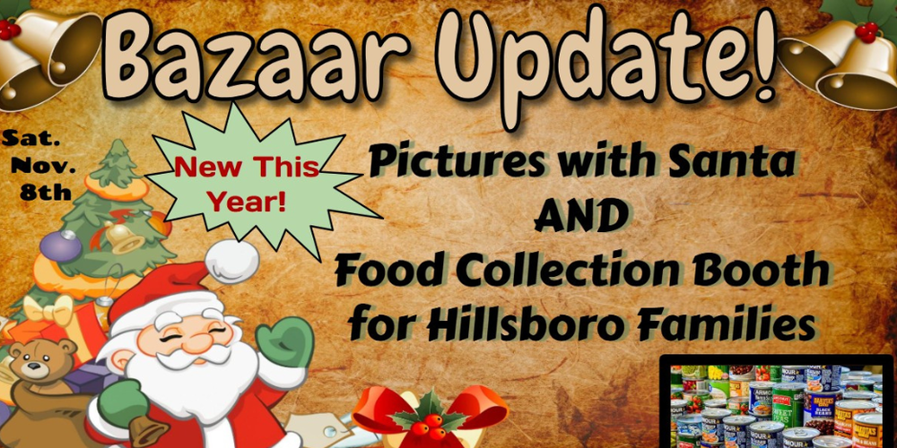 Santa is coming to the Holiday Bazaar this year
