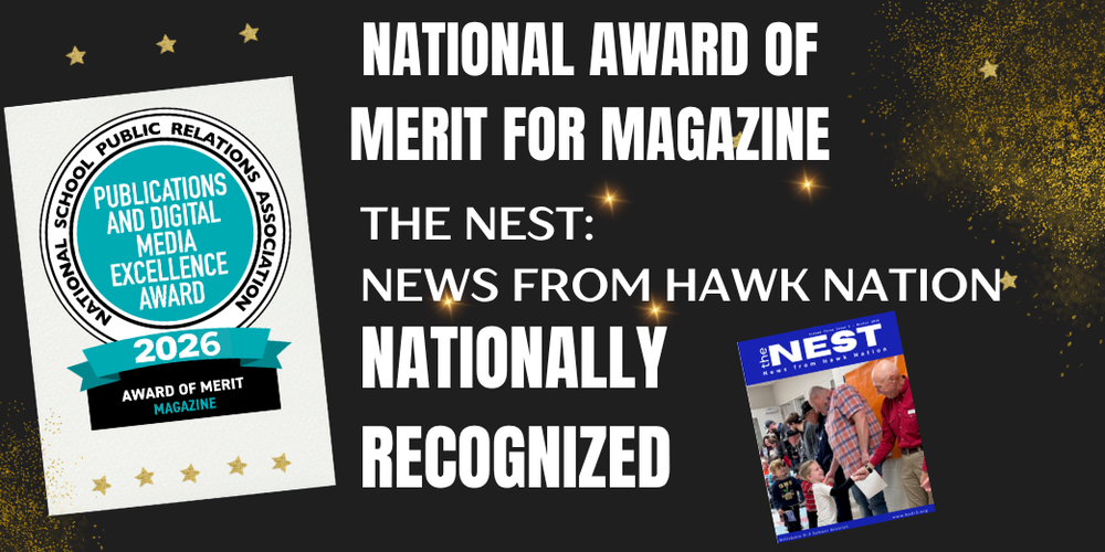 National Award of Merit For Magazine: The Nest: News from Hawk Nation is nationally recognized
