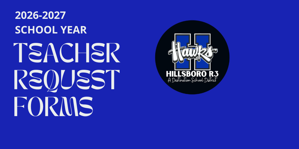 Teacher Request forms 2026-2027 School Year