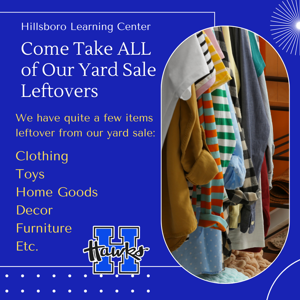 yard sale leftovers