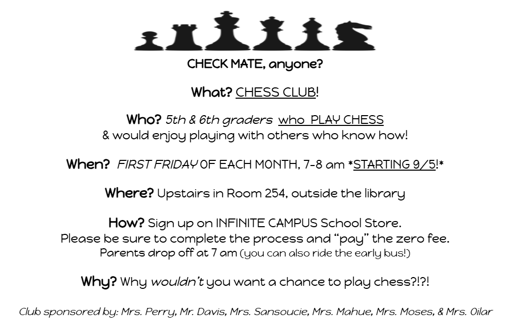 Chess Club Invite