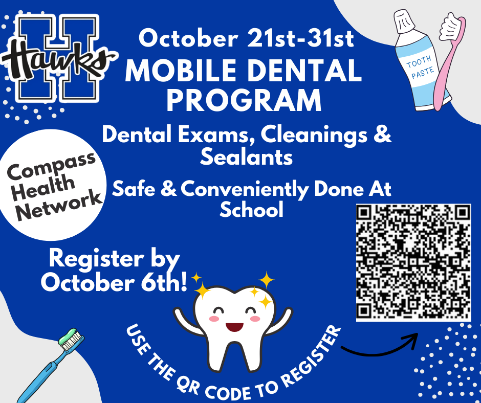 Mobile Dental Program is coming to the Hillsboro R-3 School District October 21st-31st.