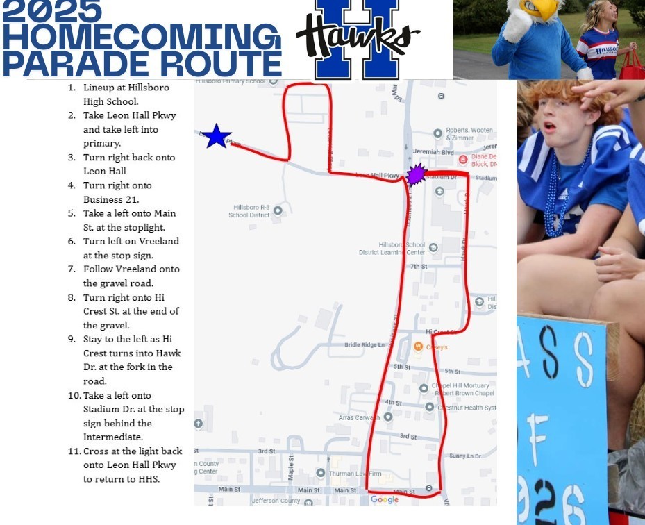 2025 Parade Route Map