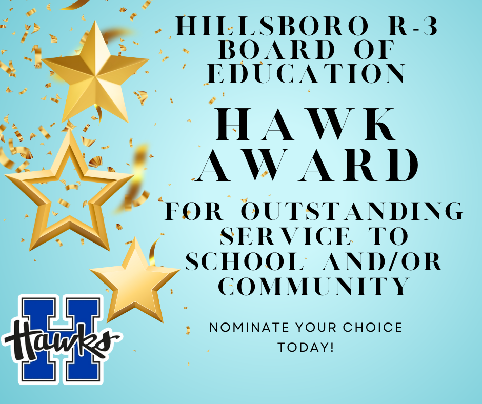 Vote for the Hawk Award: Outstanding Service to School and or community