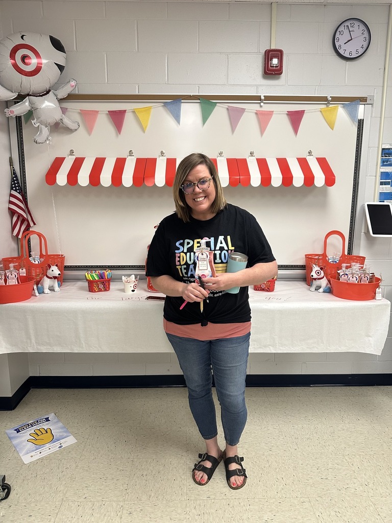 Teacehr smiling at the camera during Teacher Appreciation Week