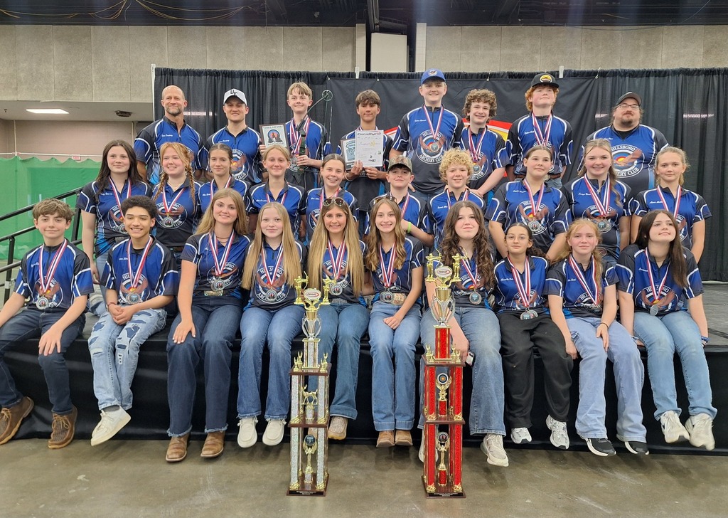 2026 Archery team picture at NASP National Tournament in Louisville, KY