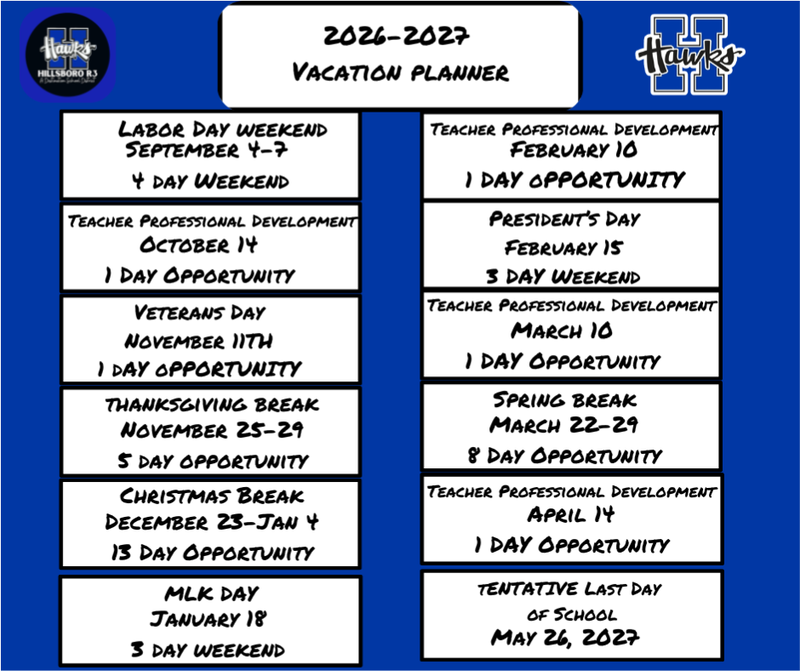 26-27 Vacation Planner
