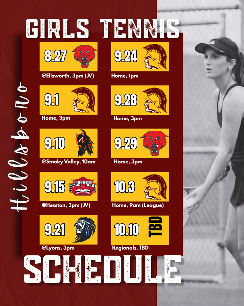 Hillsboro Girls Tennis Schedule
