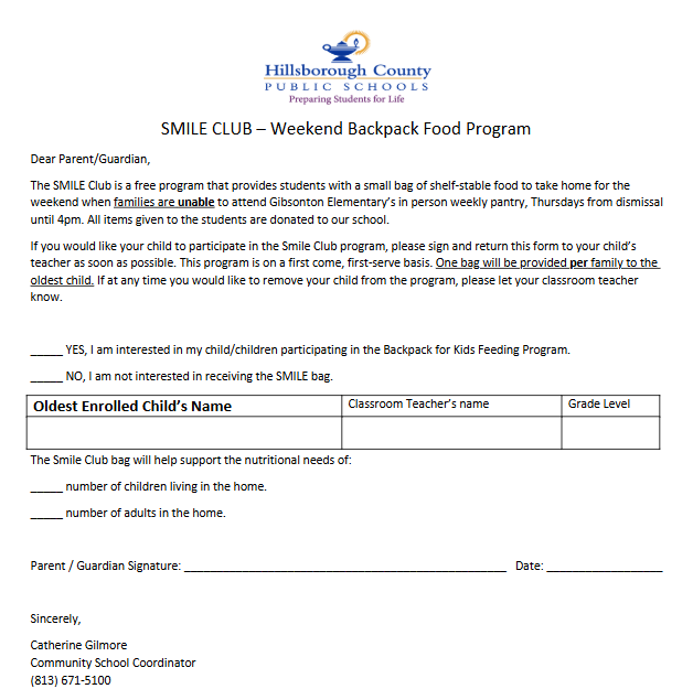 Smile Club Form