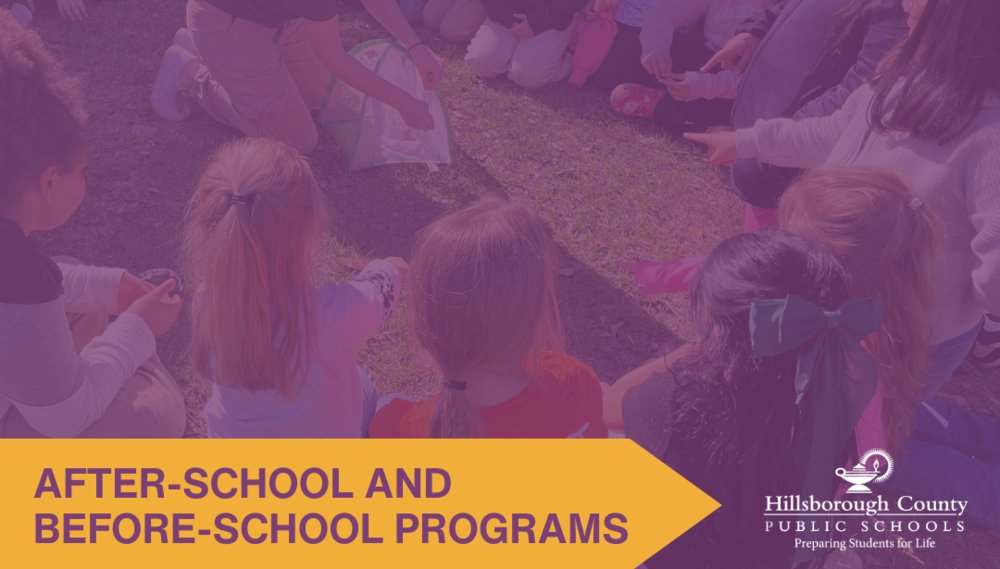 purple hued image of a host teacher demonstrating something surrounded by a circle of students