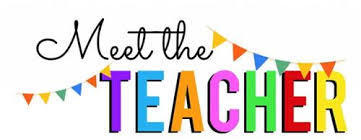 Meet the teacher with flags draped around