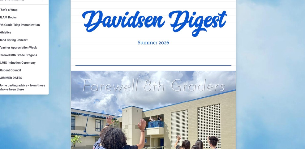 Davidsen Digest Summer Newsletter