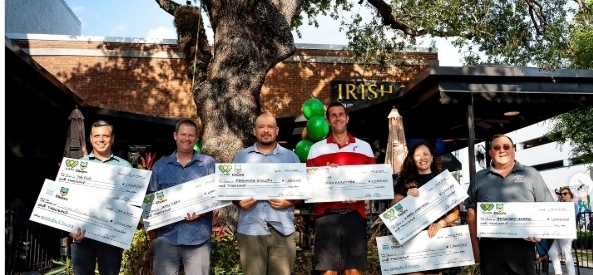 IRISH 31 Pub Cheers to Public Serve Winners - Stewart Teacher Brainard Harris on the far right