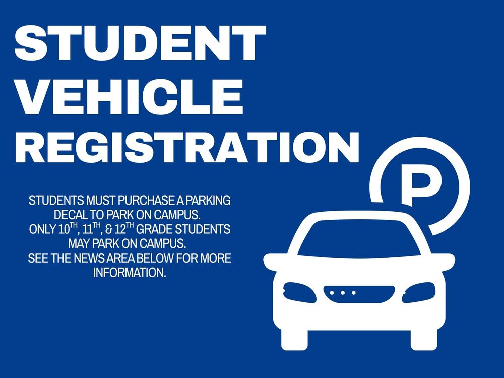 student vehicle registration. link is listed below.