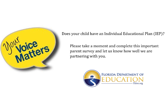 Complete the survey today if your child has an IEP