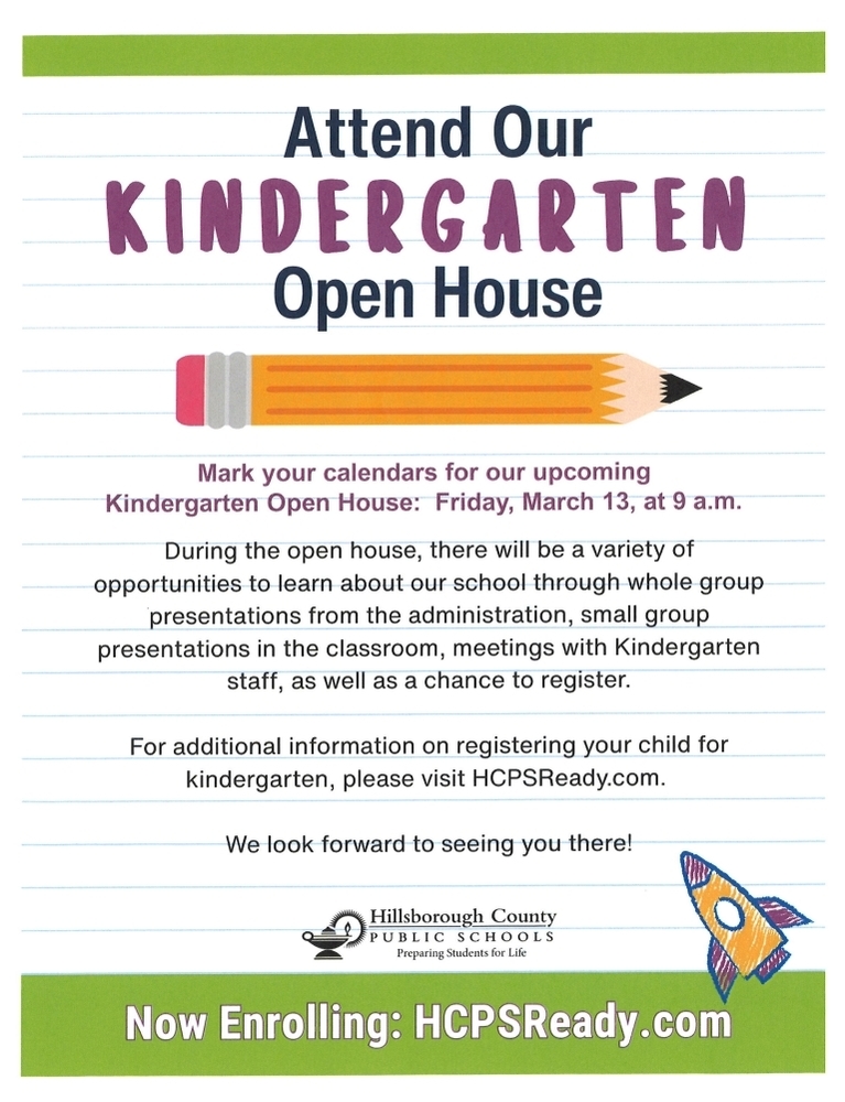 KINDERGARTEN REGISTRATION 3/13