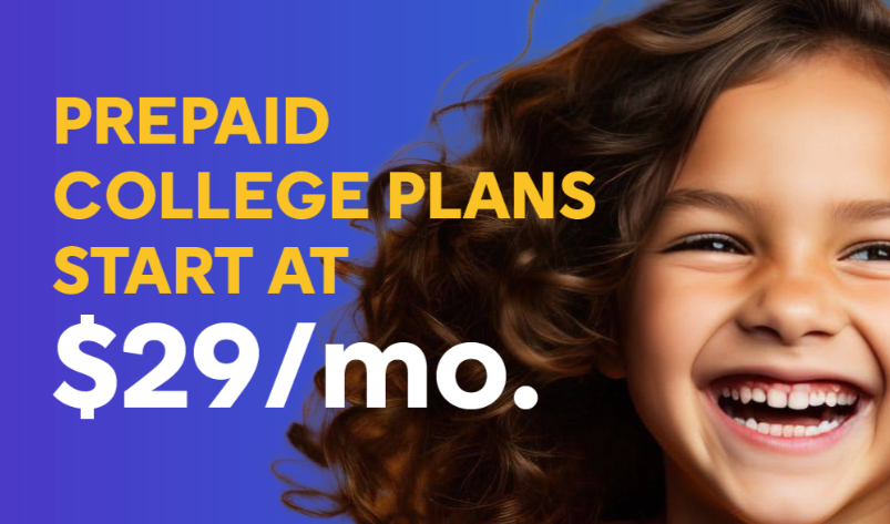 smiling child on a blue background