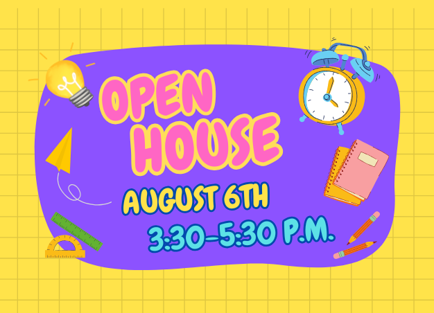Open House Aug 6 3:30 - 5:30 pm