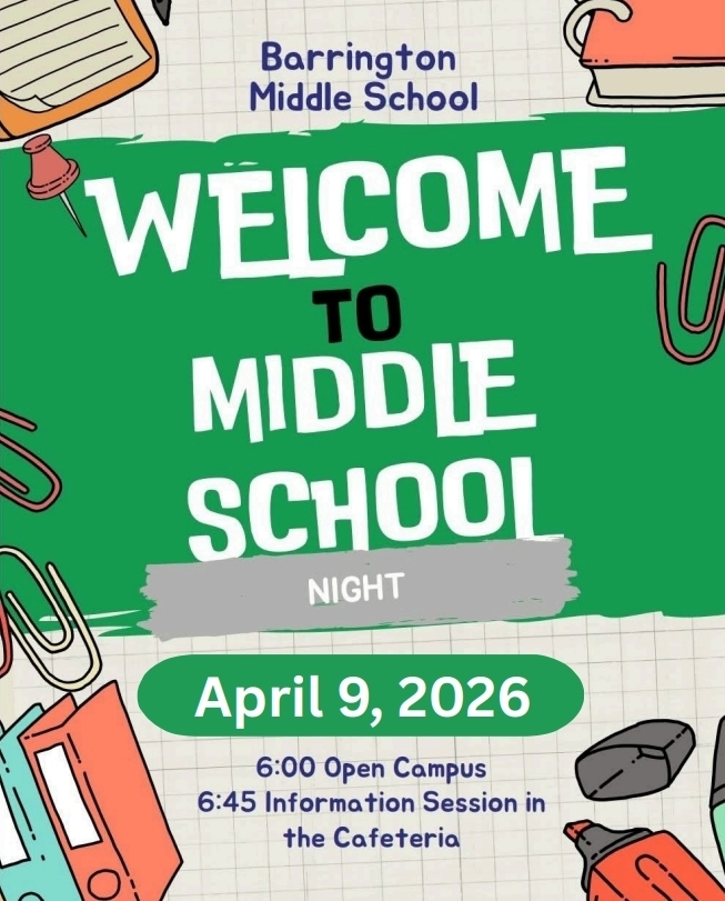 Welcome to Middle School Night April 9, 2026 6pm