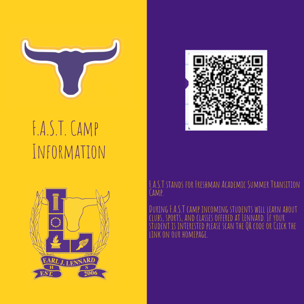 Click the QR Code for information about FAST Camp