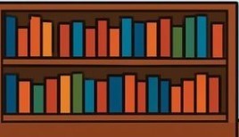 Bookshelf clipart