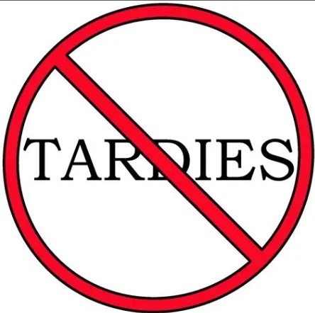 "Tardies" clipart