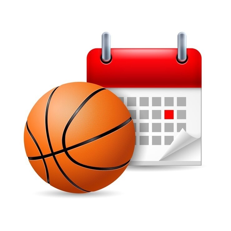 basketball with calendar