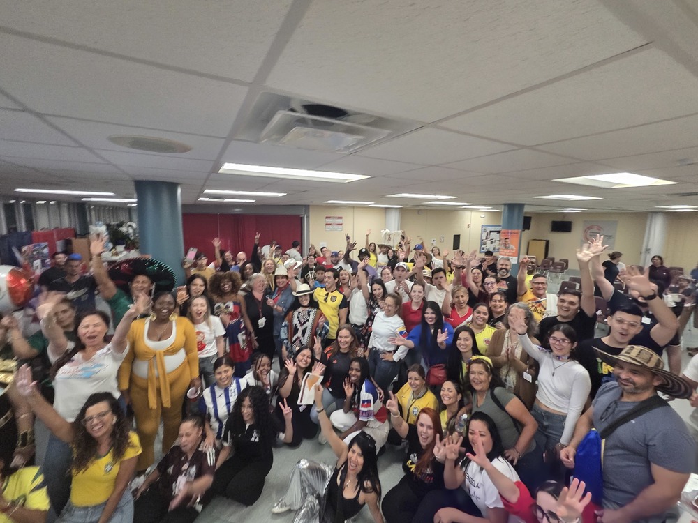 students in cafeteria