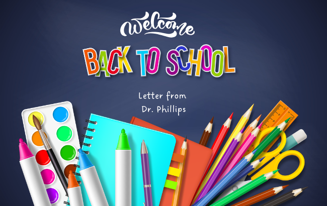 Welcome Back Image Letter from Dr. Phillips