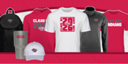Picture of East Bay shirts, hats, cups, and backpacks