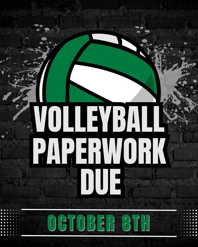 Volleyball Paperwork Due October 8th